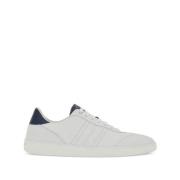 Witte Leren Sneakers met Debossed Logo Salvatore Ferragamo , White , H...