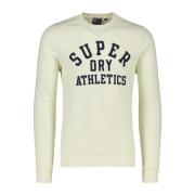 Katoenen trui in wit Superdry , White , Heren