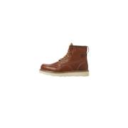 Moc Leren Laars Jack & Jones , Brown , Heren