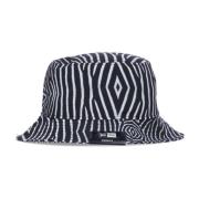 Zebra Tapered Bucket Hat New Era , Black , Unisex
