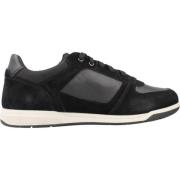 Stijlvolle Herensneakers Geox , Black , Heren