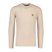 Beige Lamswollen Trui Lyle & Scott , Beige , Heren