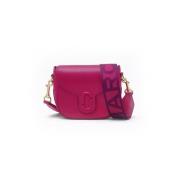 Fuchsia Mini Flap Tas Marc Jacobs , Pink , Dames