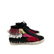 Pre-owned Suede sneakers Saint Laurent Vintage , Black , Dames