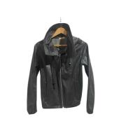 Pre-owned Leather outerwear Celine Vintage , Black , Dames