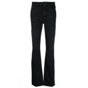 Zwarte Gewen Denim Flared Jeans 3X1 , Black , Dames