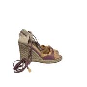 Pre-owned Suede sandals Louis Vuitton Vintage , Pink , Dames