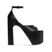 Sandaal van kalfsleer met verstelbare band Balenciaga , Black , Dames