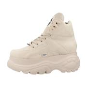 Lace-up Boots Buffalo , Beige , Dames