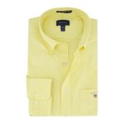 Casual Gele Overhemd Gant , Yellow , Heren