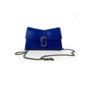 Blauwe Handtas met Ketting Marc Jacobs , Blue , Dames