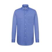 Blauwe Shirtjurk van Katoen Seidensticker , Blue , Heren