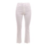 Cropped Jeans Mother , White , Dames