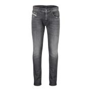 Slim-fit Grijze Jeans voor Heren Diesel , Gray , Heren