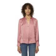 Vieux Rose Tink Satin Blouse Zadig & Voltaire , Pink , Dames