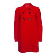 Pre-owned Wool outerwear Miu Miu Pre-owned , Red , Dames