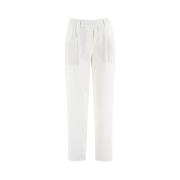Slim-fit Trousers Brunello Cucinelli , White , Dames