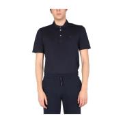 Polo shirt met logo -borduurwerk Ballantyne , Blue , Heren