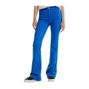 Flared Jeans Desigual , Blue , Dames