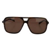 Bruine Modieuze Zonnebril Dolce & Gabbana , Brown , Heren