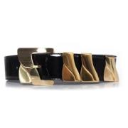 Pre-owned Leather belts Versace Pre-owned , Black , Dames