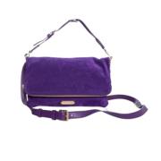 Pre-owned Suede shoulder-bags Ralph Lauren Pre-owned , Purple , Dames