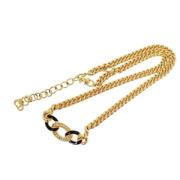 Pre-owned Metal necklaces Dior Vintage , Yellow , Unisex