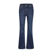 Dekota High Bootcut Jeans - Donkerblauwe Wassing My Essential Wardrobe...