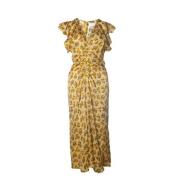 Pre-owned Viscose dresses Isabel Marant Pre-owned , Yellow , Dames