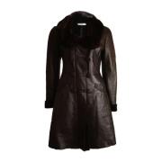 Pre-owned Leather dresses Prada Vintage , Brown , Dames