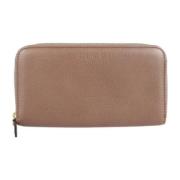 Tweedehands Bruine Gucci Leren Portemonnee Gucci Vintage , Brown , Dam...