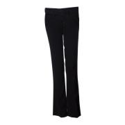 Pre-owned rib trousers. Prada Vintage , Black , Dames