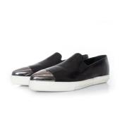 Pre-owned Leather sneakers Miu Miu Pre-owned , Black , Dames