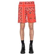 Casual shorts Msgm , Red , Heren