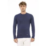 Trendy Blauwe Trui Baldinini , Blue , Heren