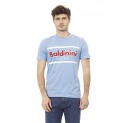 Stijlvolle Korte Mouw T-Shirt voor Heren Baldinini , Blue , Heren