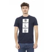 Trend Blauw Katoenen T-Shirt Baldinini , Blue , Heren