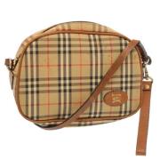 Pre-owned Fabric shoulder-bags Burberry Vintage , Beige , Dames