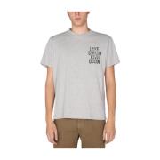 Bedrukt t-shirt Engineered Garments , Gray , Heren