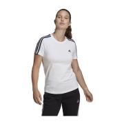 T-Shirt, Klassieke Stijl Adidas , White , Dames