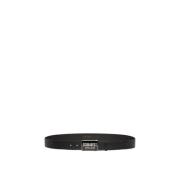 Leren Riem met metalen gesp Dsquared2 , Black , Heren