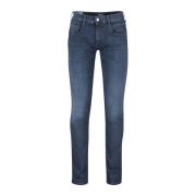 Donkerblauwe denim broek Replay , Blue , Heren