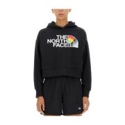 Sweatshirt met logo -print The North Face , Black , Dames
