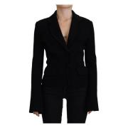 Zwart knoop cardigan blazer viscose jasje Dolce & Gabbana , Black , Da...