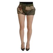 Katoenen Shorts voor Vrouwen - Groen Dolce & Gabbana , Green , Dames