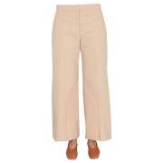 Wijde broek Jil Sander , Beige , Dames