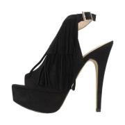 High Heel Sandals La Strada , Black , Dames