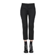 Cropped broek Alexander McQueen , Black , Dames