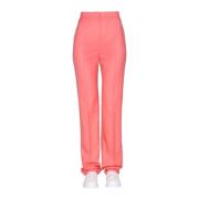 Straight Trousers Alexander McQueen , Pink , Dames