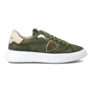 Groene Temple Sneakers Philippe Model , Green , Heren